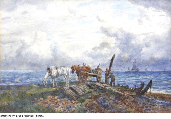 HORSES BY A SEA SHORE (1896)